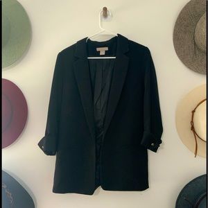 Black Blazer w/ gold wrist button